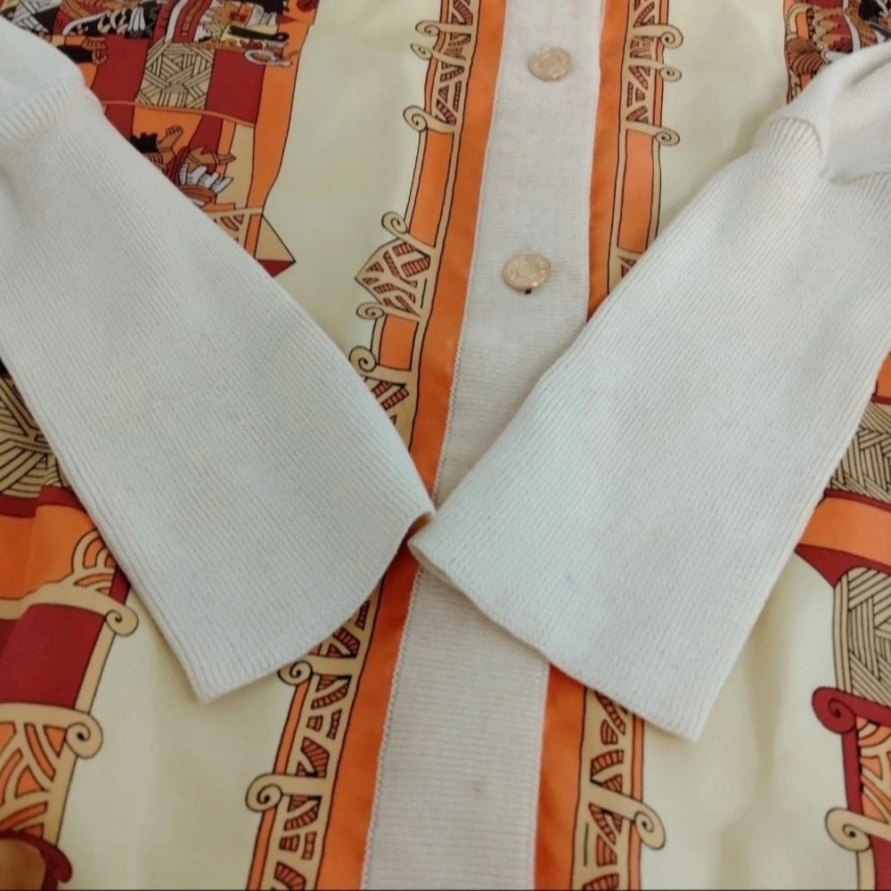 Hemes Colorful Button-Up Blouse Cotton/Silk - Picture 10 of 13